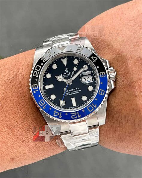 rolex gmt batman super clone|used rolex batman for sale.